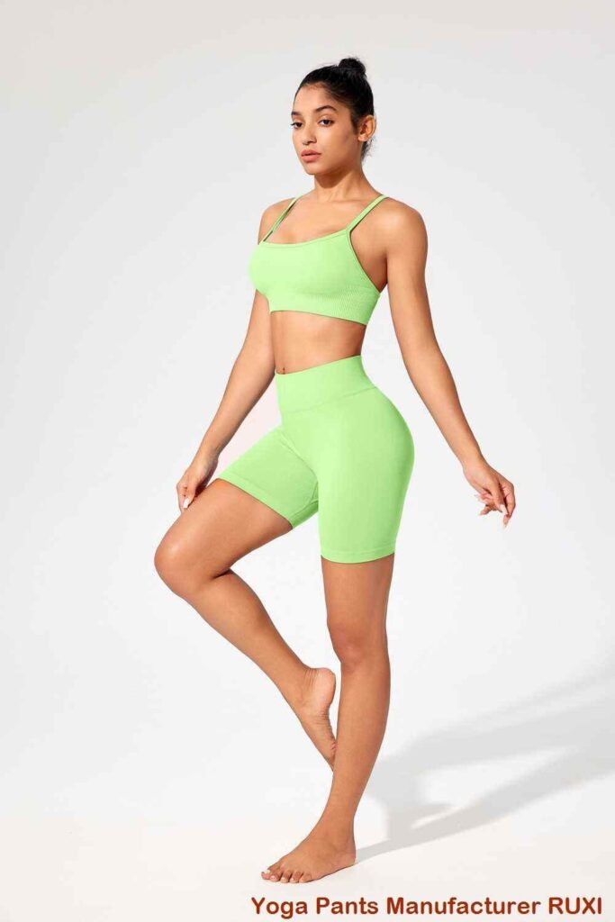 yoga üçün biker şortları RUXI